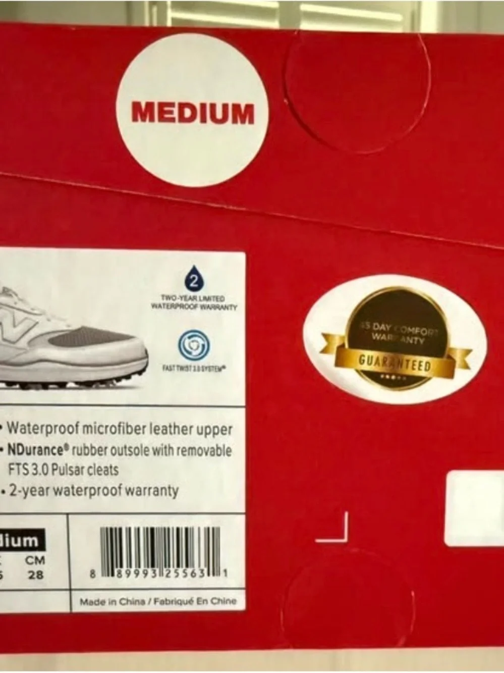 New Balance White Leather Sneakers with Gray Trim
